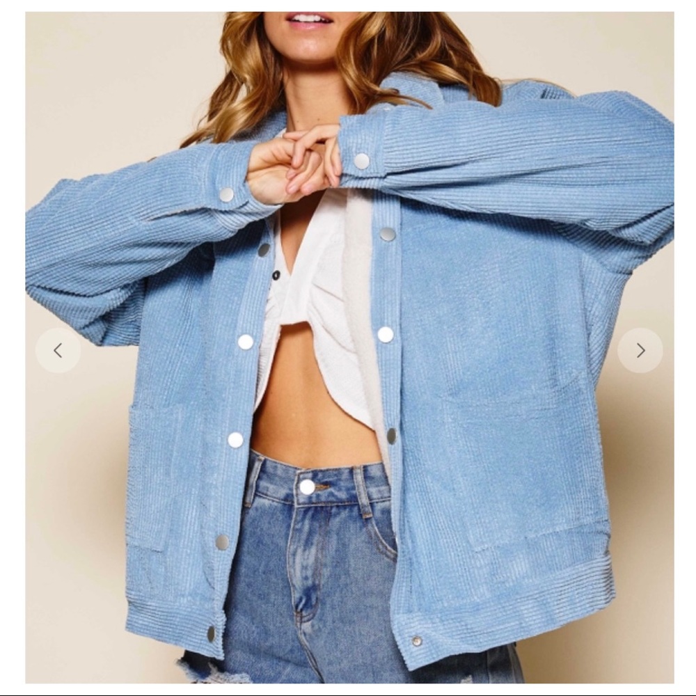 #10 Warm and cozy Reversible Oversized Corduroy jacket - Picture 2 of 9